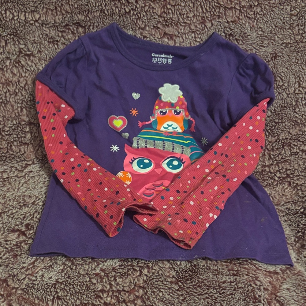 Garanimals Purple and Red Long Sleeve Tee